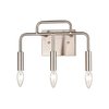 Thomas Park Slope 13'' Wide 3Light Vanity Light, Brushed Nickel CN330312